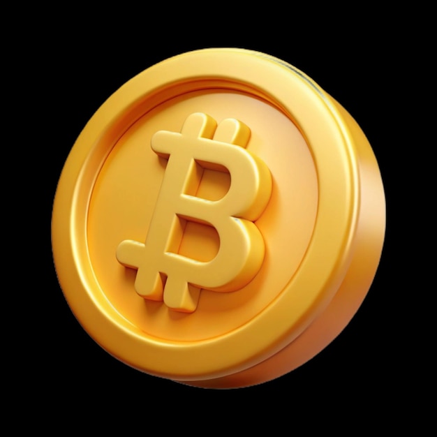 Luxuriöser goldener Bitcoin, der digitalen Reichtum und Finanzen symbolisiert