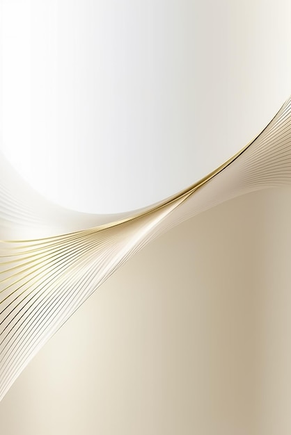 Luxuriöser goldener und weißer Hintergrund für Banner Ai Generated