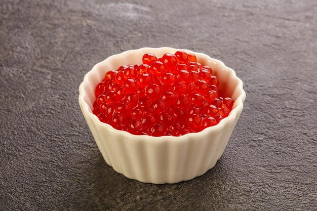 Luxuriöser Kaviar vom roten Lachs
