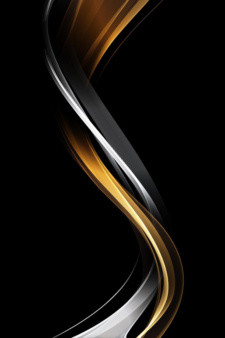 luxuriöser schwarzer Hintergrund mit goldenem Linienelement