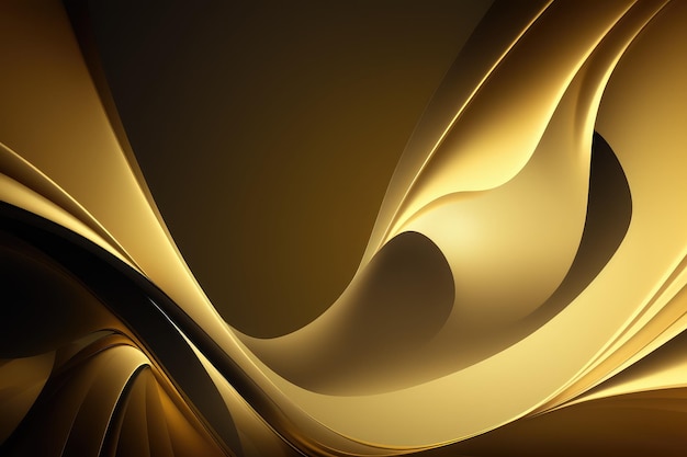 luxuriöser und abstrakter goldener Hintergrund für modernes Hintergrunddesign mit generativer KI