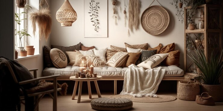Foto luxuriöses, elegantes innendesign in einem modernen haus