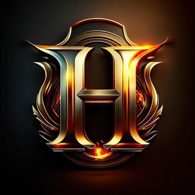 Luxuriöses H-Logo in Gold