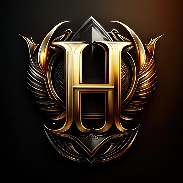 Luxuriöses H-Logo in Gold