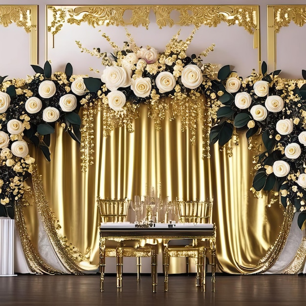 Luxuriöses Hochzeitshintergrundfoto