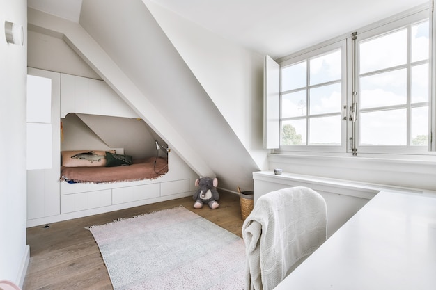 Foto luxuriöses und modernes hausinterieur