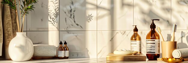 Luxuriöses weißes Designer-Haus Eine Harmonie von Licht und Raum mit moderner Badezimmer Eleganz Ehe Stil und Funktionalität