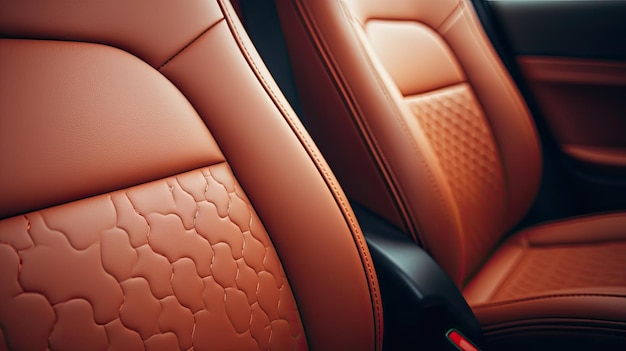 Luxuriosa textura borrosa del interior del coche