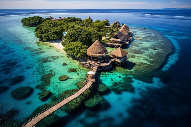 Foto luxury dive resort cerca del atolón filipino de tubbataha