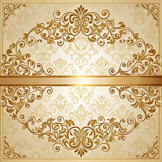 Luxury Golden Einladungskartenvorlage Luxury Golden Weeding Card Design