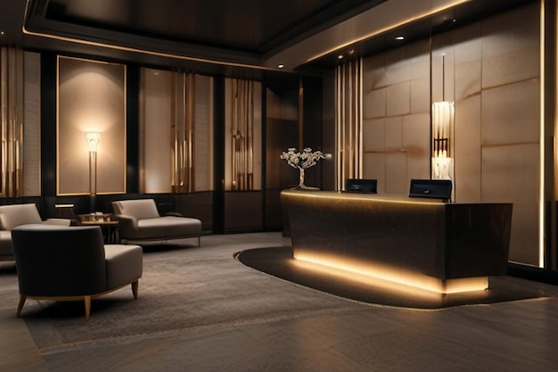 Luxury Lounge Hotel und Büroempfang Fusion