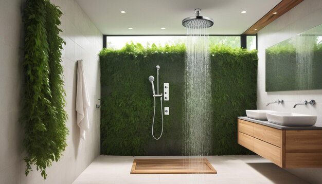 luxuryecofriendlyshower mit Deckenhalterung HD 8K Tapeten Fotobild