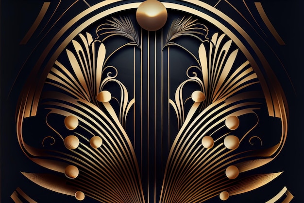 Luxus Art-Deco-Hintergrund