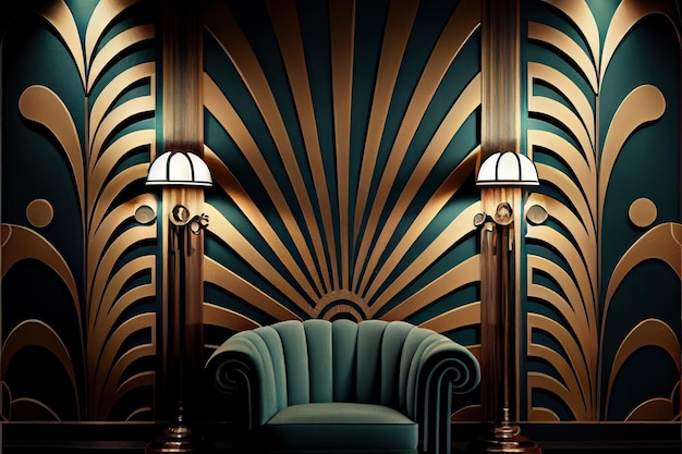 Luxus Art-Deco-Hintergrund