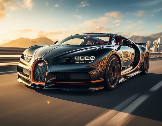 Luxus Bugatti mit KI generiert