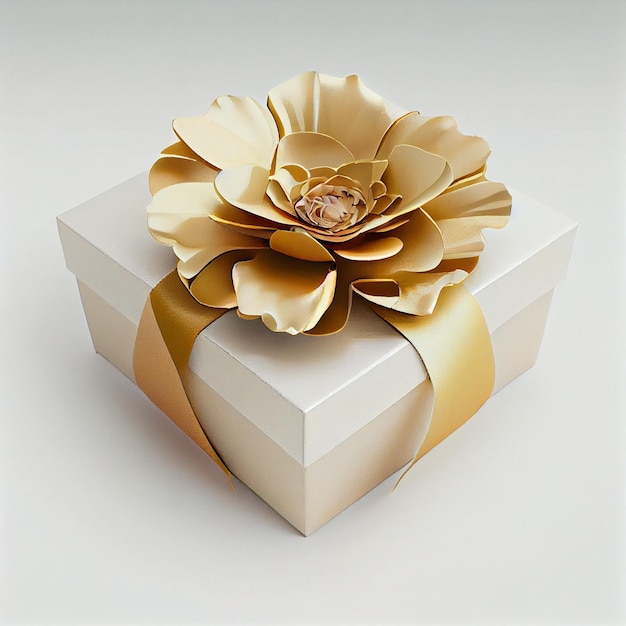 Foto luxus-geschenkbox mit ornamenten