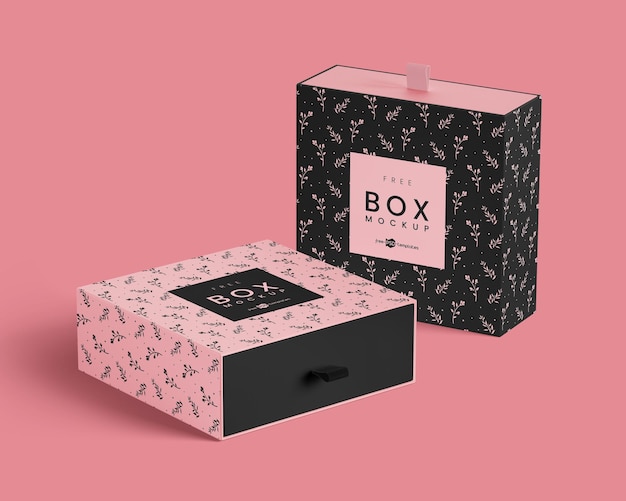 Luxus-Geschenkbox-Mockup