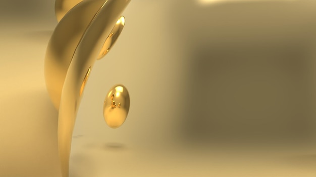 Foto luxus goldene perlen hintergrund perlen hintergrund 3d rendern