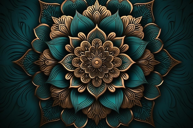 Luxus-Hintergrund mit dekorativem Mandala-Design