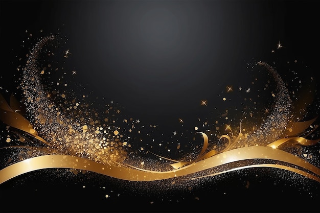 Luxus-Hintergrund mit goldenem Staub