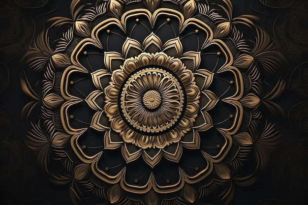 Luxus-Mandala-Hintergrundkonzept