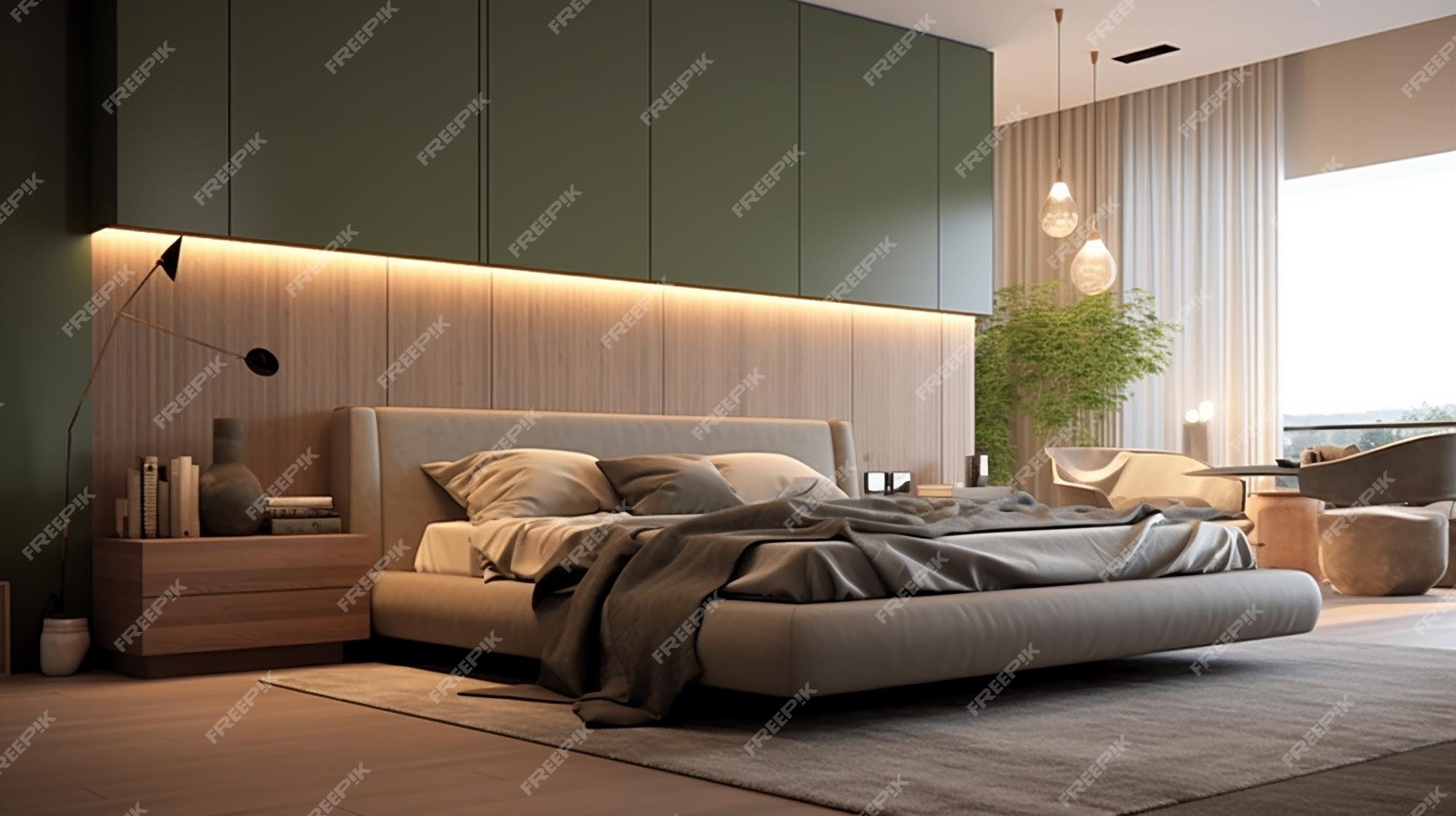 luxus-schlafzimmer-design-ideen, fotorealistische generative ki