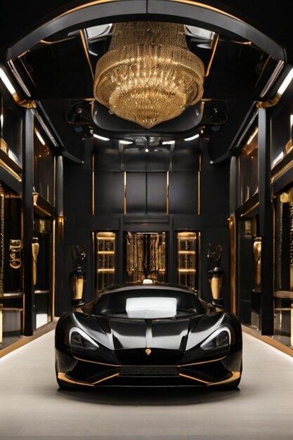 Luxus schwarzes Auto Bild