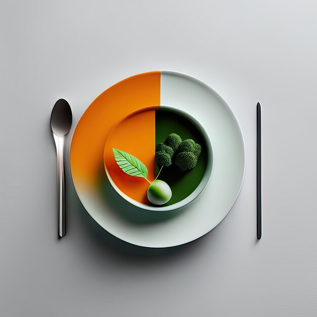 Luxus-Teller mit veganen Speisen