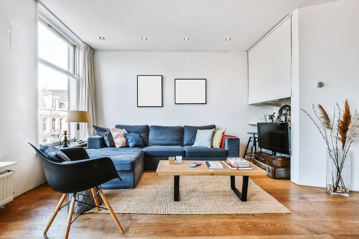 Foto luxus und schöne innenarchitektur des wohnzimmers