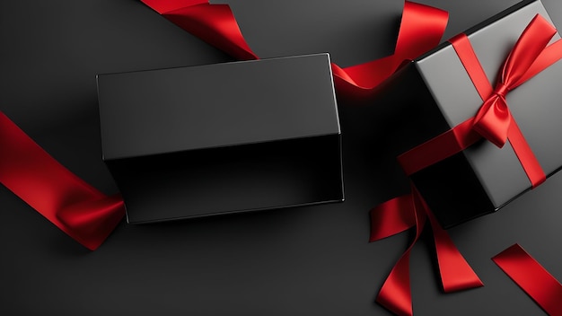 Luxus-Verkaufsbanner mit Geschenkbox