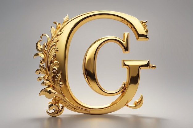 Luxusbuchstabe C Logo königlicher goldener Stern