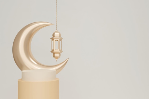 Luxusproduktständer mit Ramadan-Ornamenten