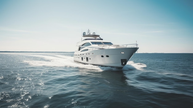 Luxusyacht im Meer