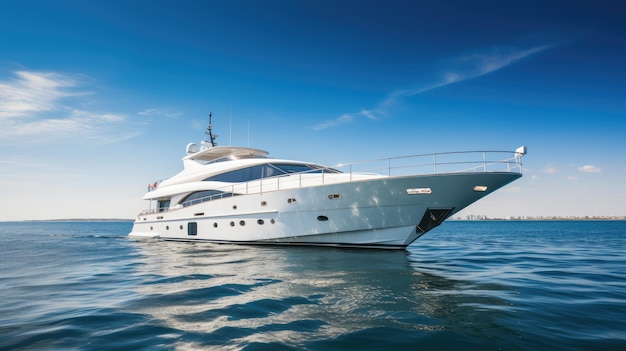 Luxusyacht im Meer