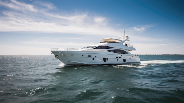 Luxusyacht im Meer