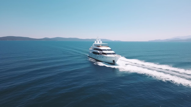 Luxusyacht im Meer