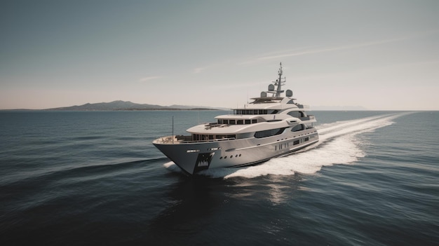 Luxusyacht im Meer