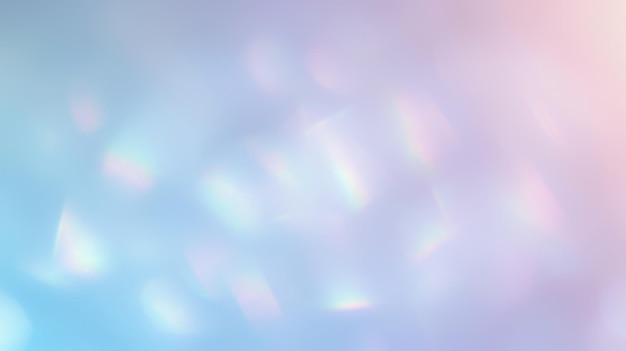 La luz abstracta se filtra con la paleta de colores pastel
