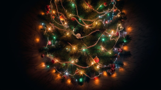 Luz de arbol de navidad