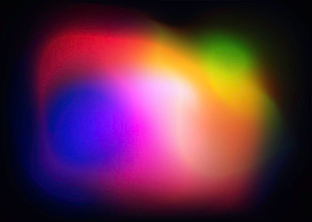 La luz del arco iris de fondo multicolor abstracto holográfico filtra los colores del prisma, resplandor borroso con efecto desenfocado. Representación 3D