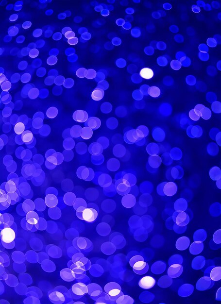 Foto luz bokeh borrosa en fondo azul oscuro plantilla de vacaciones de navidad y año nuevo