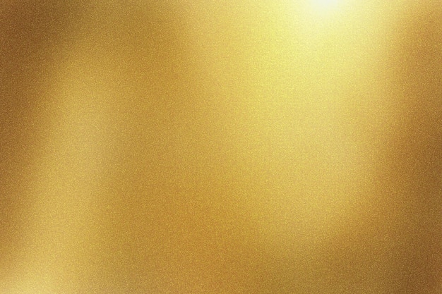La luz brilla sobre la pared metálica de lámina de oro con un fondo de textura abstracta en el espacio de copia