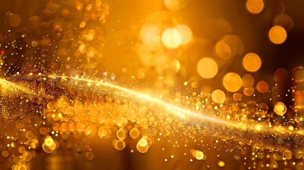 Luz de brillo dorado Fondo abstracto dorado con imagen de bokeh borrosa descarga