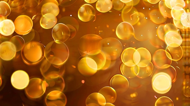 Luz de brillo dorado Fondo abstracto dorado con imagen de bokeh borrosa descarga
