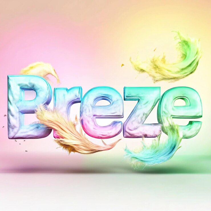Foto la luz de la brisa suave y la tipografía aireada