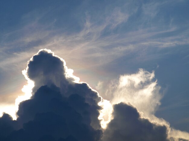 Luz del cielo de la mañana