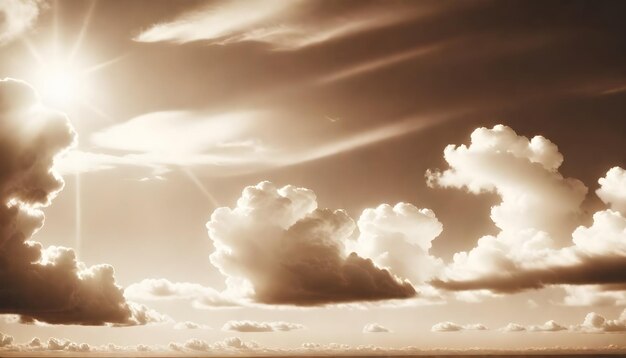 La luz del cielo en las nubes