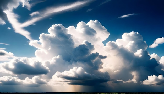 Foto la luz del cielo en las nubes