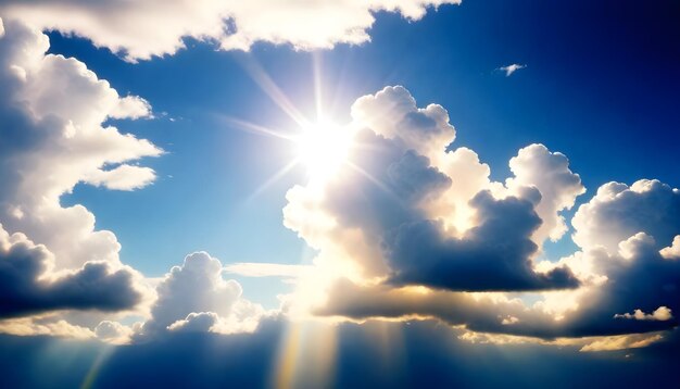 Foto la luz del cielo en las nubes