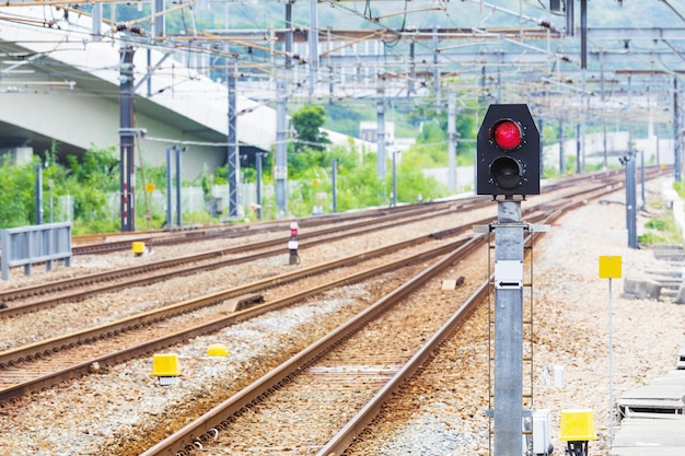 luz de sinal ferroviário